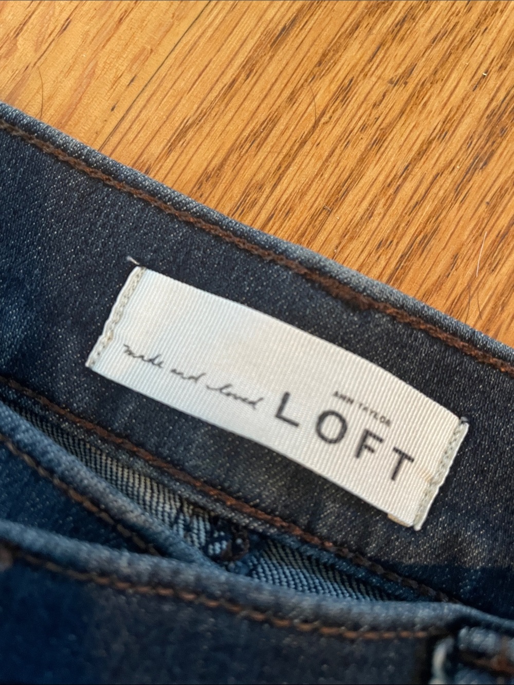LOFT Dark Indigo Denim Jeans - Picture 2 of 7